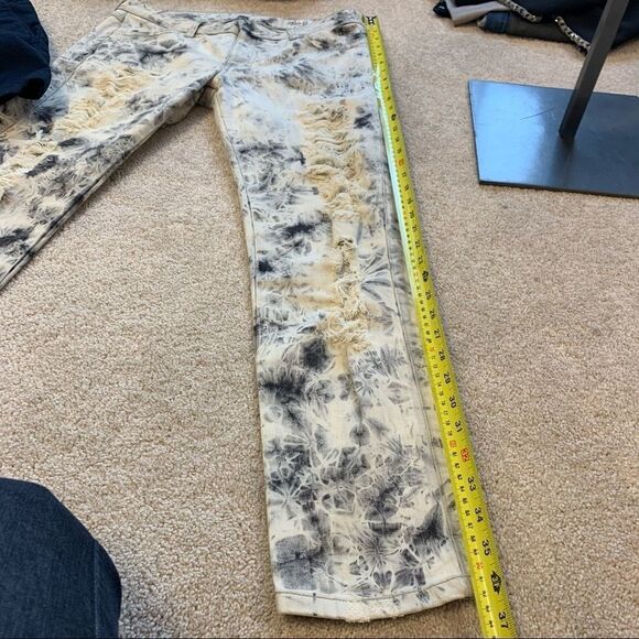 Siwy Hannah contoured slim crop tie-dye jeans Sz30 - Picture 10 of 10